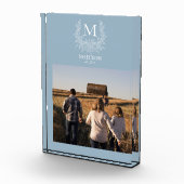 モノグラ素朴ムパーソナライズされたイニシャルフォトブロック フォトブロック (右)