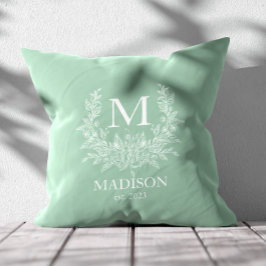 モノグラ素朴ムパーソナライズされたイニシャル クッション
