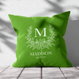 モノグラ素朴ムパーソナライズされたイニシャル クッション