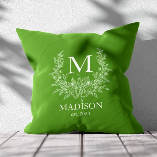 モノグラ素朴ムパーソナライズされたイニシャル クッション