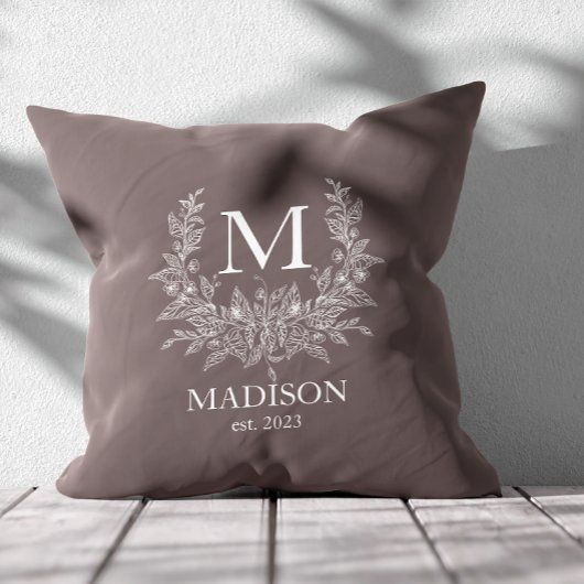 モノグラ素朴ムパーソナライズされたイニシャル クッション
