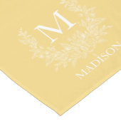 モノグラ素朴ムパーソナライズされたイニシャル ショートテーブルランナー (コーナー)