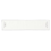 モノグラ素朴ムパーソナライズされた ショートテーブルランナー (横)