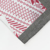 モノグラ素朴ムファミリーフォトコラージュ黒板 フリースブランケット (角)