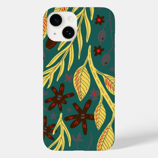 モノグラ素朴ムフローラ Case-Mate iPhoneケース (裏面)