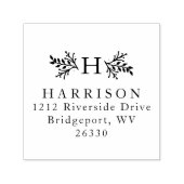 モノグラ素朴ム差出人住所 セルフインキングスタンプ (デザイン)