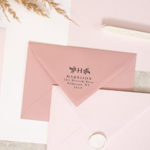 モノグラ素朴ム差出人住所 ラバースタンプ