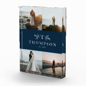 モノグラ素朴ム海軍ブルー新着コラージュ フォトブロック (右)