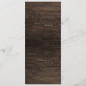 モノグラ素朴ム結婚のメニューカード プログラム (裏面)