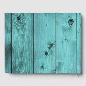 モノグラ素朴ム結婚グラム | ターコイズ風化木材 ゲストブック (裏面)