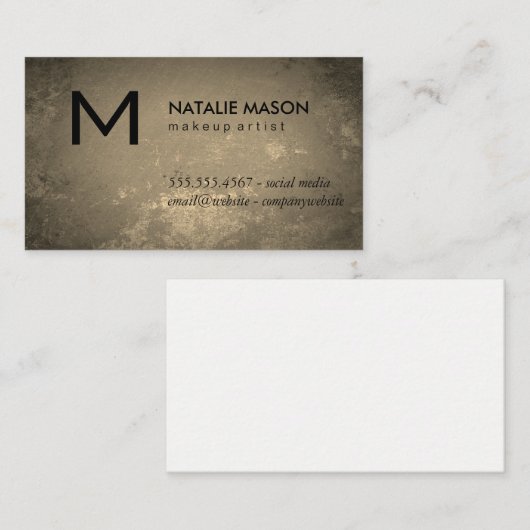 モノグラ素朴ム 名刺 (正面/裏面)