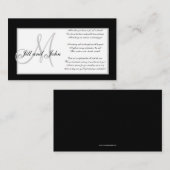 モノグラ結婚ムの願い井戸のカード エンクロージャーカード (正面/裏面)