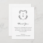 モノグラ結婚ムサンキューカード サンキューカード (正面/裏面)