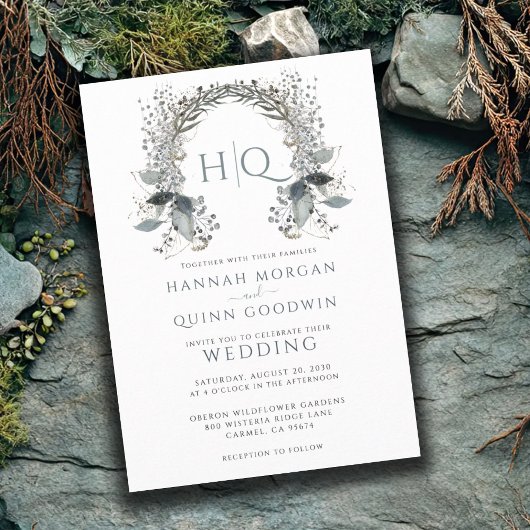 モノグラ結婚ムリース結婚ズ 招待状