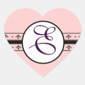 モノグラ結婚ムヴィンテージ縁ど ハートシール (正面)