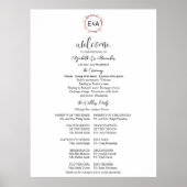 モノグラ結婚ム式プログラム署名 ポスター (正面)