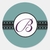 モノグラ結婚ム星縁ど ラウンドシール (正面)