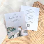 モノグラ結婚ム | All In One QR Code Budget Photo<br><div class="desc">この予算、シンプル、エレガントな結婚式の招待デザインは、あなたの選択のフルブリード写真を備えている。文字オーバーレイは、シックなスクリプト後を追レタリングの名前によって、2つのイニシャルで始まる。以下では、日付と会場をクラシックセリフタイポグラフィで印刷。カードはイベント詳細とは逆に、あなたのウェブサイト、宿泊施設結婚情報、RSVP、およびQRコードを追加するためのセクションがカスタム含まれる。Zazzleの予算選択の一部として、このシートは標準の招待状サイズまたは紙品質ではない。このデザインもしを招待カードに入れたい場合は、コレクション内で見つけるか、Zazzle Make Machineを使用して選択した製品に転送する。このページにリンクされたコレクションを表示するか、詳細な結婚式招待状デザインを表示する。</div>