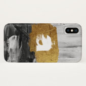 モノグラ絵を描ムのケパーソナライズされたース付き白黒 Case-Mate iPhoneケース (裏面(横))