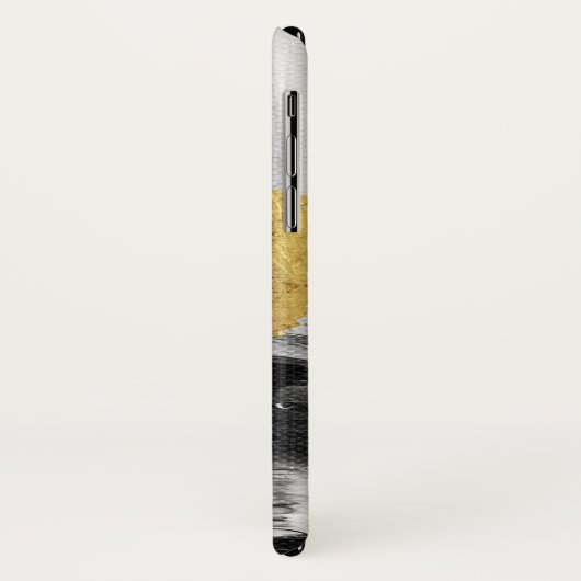 モノグラ絵を描ムのケパーソナライズされたース付き白黒 Case-Mate iPhoneケース (裏面/左)