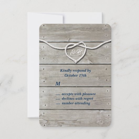 モノグラ航海のムRSVP 出欠カード (正面)