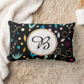 モノグラ葉ム ランバークッション (ブランケット)