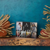 モノグラ賛美ムスクリプトファミリー名フォトコラージュ フォトプラーク (側面)