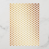 モノグラ遊ムのカー結婚ドの金箔 箔招待状 (裏面)