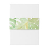 モノグラ離れムと水の色の熱帯の 招待状ベリーバンド (裏面例)