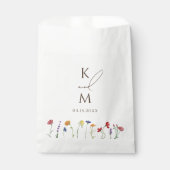 モノグラ鮮やかムカラフルワイルドフラワー開花結婚ズ フェイバーバッグ (正面)