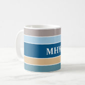 モノグ航海のカスタムラムストライプマグス コーヒーマグカップ (正面左)