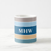 モノグ航海のカスタムラムストライプマグス コーヒーマグカップ (中央)