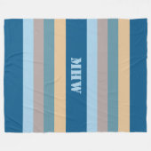 モノグ航海のストライプラムカスタムフリースブランケット フリースブランケット (正面(横))