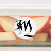 モノグ芸術的エレガントラム書文字「M」 ラベル (貼付)