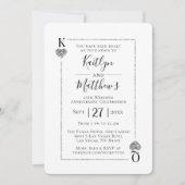 モノグ遊ラムのカード25結婚周年 招待状 (正面)