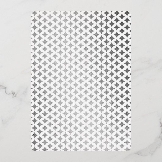 モノグ遊ラムのカード25結婚周年 箔招待状 (裏面)