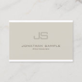 モノグ魅力的ラモダンムデザインプロフェッショナル 名刺 (正面)