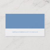 モノコーンフラワーブルー&ホワイト名刺 名刺 (裏面)