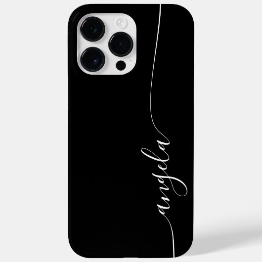 モノトーンでエレガントな華やかさのあるサイン Case-Mate iPhoneケース (裏面)