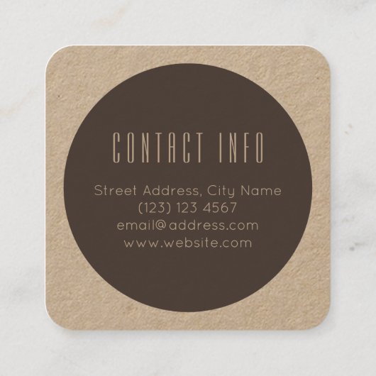 モノトーンのでモダンで幾何学的なスタイルの技術 スクエア名刺 (裏面)