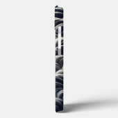 モノトーンの繊維フローiPhoneケース Case-Mate iPhoneケース (裏面 / 左)