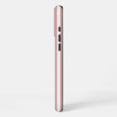 モノトーンブラッシュ縦ストライプ母の日 名前入り iPhoneケース (左側面)