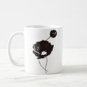 モノトーンポピー / black poppy コーヒーマグカップ