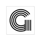 モノトーンレターGゴム印 ラバースタンプ (インプリント)