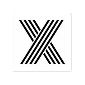 モノトーンレターXラバースタンプ ラバースタンプ (インプリント)