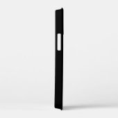 モノトーン シンプルなイニシャル モノグラム ブラック Case-Mate iPhoneケース (裏面 / 右)