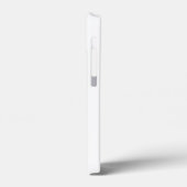 モノトーン シンプルなイニシャル モノグラム 白 Case-Mate iPhoneケース (裏面 / 左)
