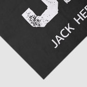 モノトーン シンプルなイニシャル 二文字のモノグラム 薄葉紙 (詳細)