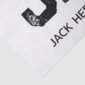 モノトーン シンプルなイニシャル 二文字のモノグラム 薄葉紙 (詳細)