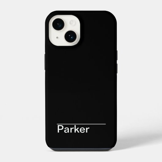 モノトーン シンプル デザイン iPhoneケース (裏面)